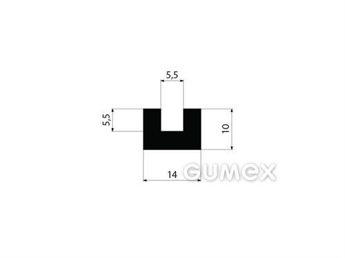 GUMOVÉ PROFILY TVARU "U" - EPDM